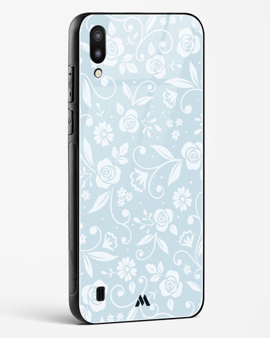 Floral Blue Zephyrs Glass Case Phone Cover (Samsung)