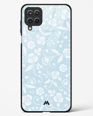 Floral Blue Zephyrs Glass Case Phone Cover-(Samsung)
