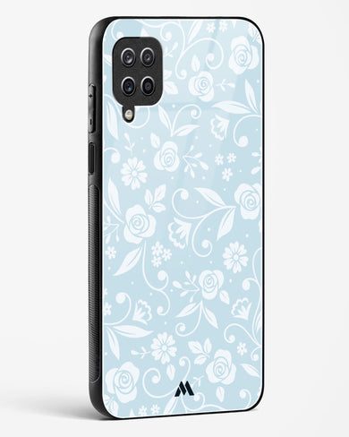 Floral Blue Zephyrs Glass Case Phone Cover (Samsung)