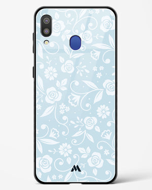 Floral Blue Zephyrs Glass Case Phone Cover (Samsung)