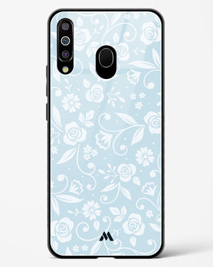 Floral Blue Zephyrs Glass Case Phone Cover (Samsung)