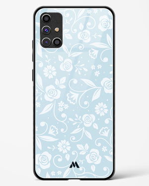 Floral Blue Zephyrs Glass Case Phone Cover-(Samsung)