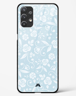 Floral Blue Zephyrs Glass Case Phone Cover (Samsung)