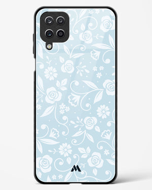 Floral Blue Zephyrs Glass Case Phone Cover (Samsung)