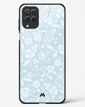Floral Blue Zephyrs Glass Case Phone Cover (Samsung)