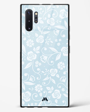 Floral Blue Zephyrs Glass Case Phone Cover-(Samsung)