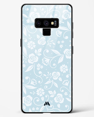 Floral Blue Zephyrs Glass Case Phone Cover (Samsung)