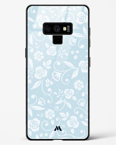 Floral Blue Zephyrs Glass Case Phone Cover (Samsung)