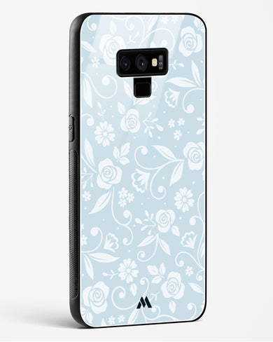 Floral Blue Zephyrs Glass Case Phone Cover (Samsung)