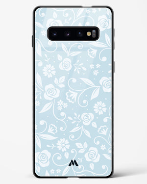 Floral Blue Zephyrs Glass Case Phone Cover (Samsung)