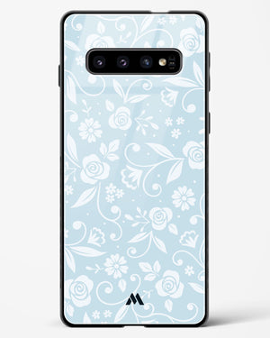 Floral Blue Zephyrs Glass Case Phone Cover (Samsung)