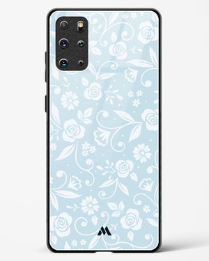 Floral Blue Zephyrs Glass Case Phone Cover-(Samsung)