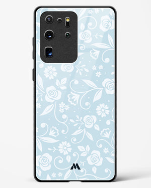 Floral Blue Zephyrs Glass Case Phone Cover (Samsung)
