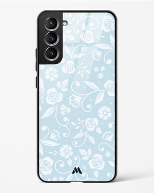 Floral Blue Zephyrs Glass Case Phone Cover (Samsung)