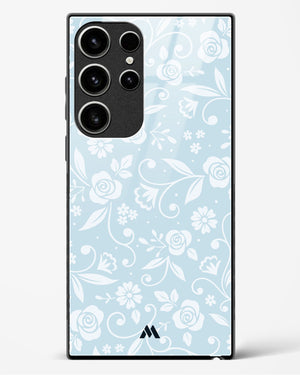 Floral Blue Zephyrs Glass Case Phone Cover (Samsung)