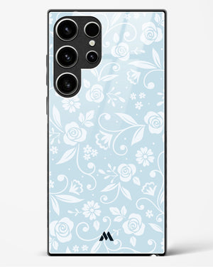 Floral Blue Zephyrs Glass Case Phone Cover (Samsung)