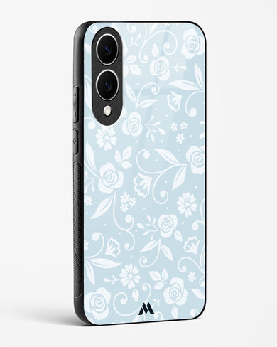 Floral Blue Zephyrs Glass Case Phone Cover (Samsung)
