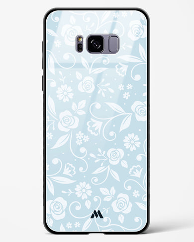 Floral Blue Zephyrs Glass Case Phone Cover (Samsung)