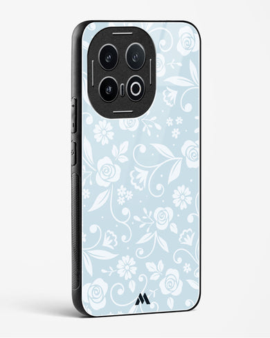 Floral Blue Zephyrs Glass Case Phone Cover (Vivo)