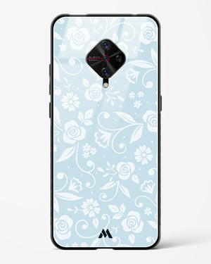 Floral Blue Zephyrs Glass Case Phone Cover (Vivo)