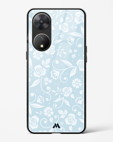 Floral Blue Zephyrs Glass Case Phone Cover-(Vivo)