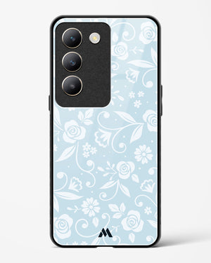 Floral Blue Zephyrs Glass Case Phone Cover (Vivo)