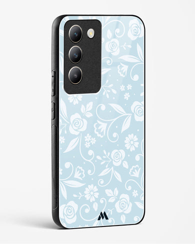 Floral Blue Zephyrs Glass Case Phone Cover (Vivo)