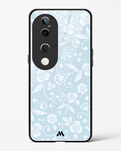 Floral Blue Zephyrs Glass Case Phone Cover (Vivo)