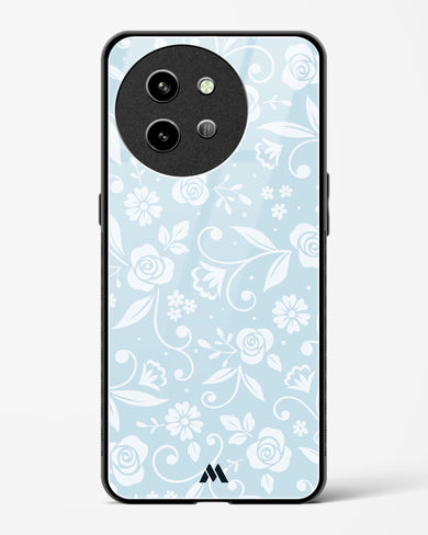 Floral Blue Zephyrs Glass Case Phone Cover (Vivo)