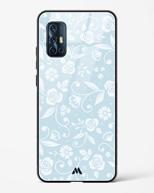 Floral Blue Zephyrs Glass Case Phone Cover (Vivo)