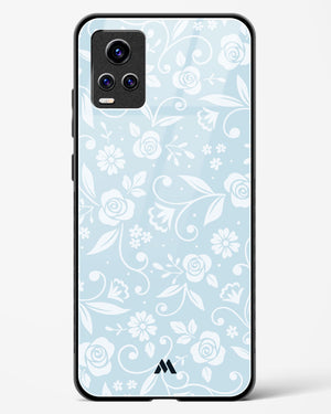 Floral Blue Zephyrs Glass Case Phone Cover-(Vivo)