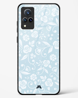 Floral Blue Zephyrs Glass Case Phone Cover-(Vivo)