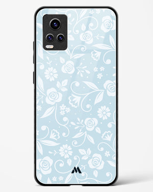 Floral Blue Zephyrs Glass Case Phone Cover (Vivo)