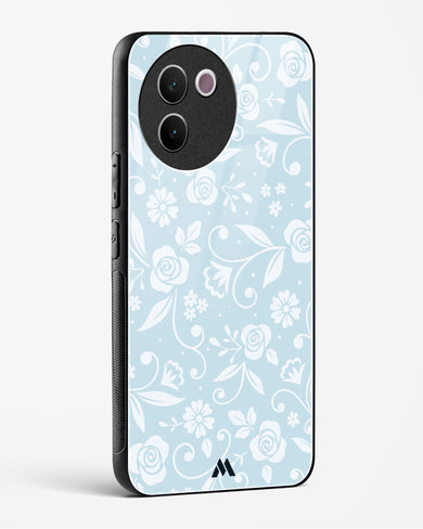 Floral Blue Zephyrs Glass Case Phone Cover (Vivo)