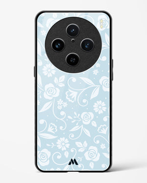 Floral Blue Zephyrs Glass Case Phone Cover (Vivo)