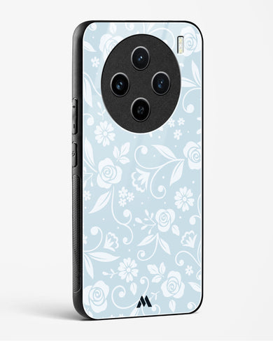Floral Blue Zephyrs Glass Case Phone Cover (Vivo)