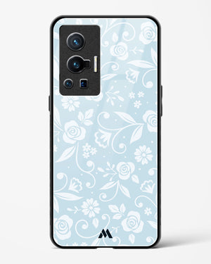 Floral Blue Zephyrs Glass Case Phone Cover (Vivo)