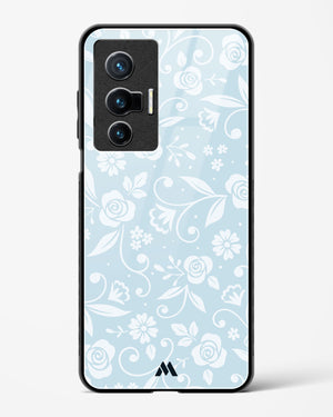 Floral Blue Zephyrs Glass Case Phone Cover (Vivo)