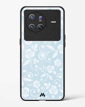 Floral Blue Zephyrs Glass Case Phone Cover-(Vivo)