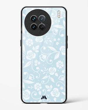 Floral Blue Zephyrs Glass Case Phone Cover-(Vivo)