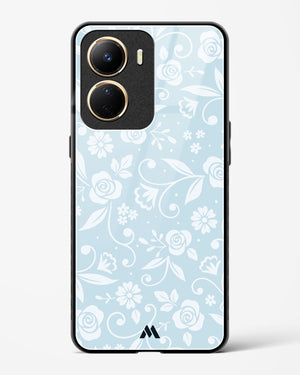 Floral Blue Zephyrs Glass Case Phone Cover (Vivo)