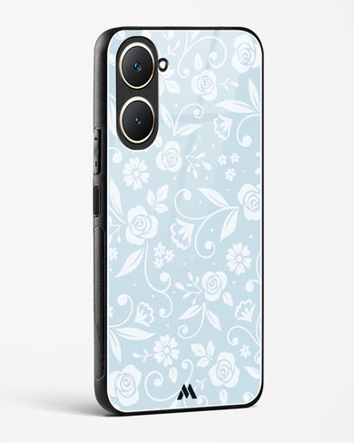 Floral Blue Zephyrs Glass Case Phone Cover (Vivo)