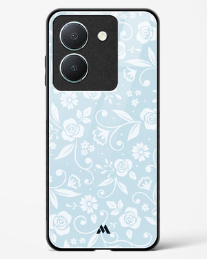 Floral Blue Zephyrs Glass Case Phone Cover-(Vivo)