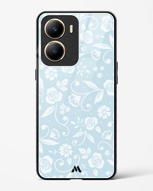 Floral Blue Zephyrs Glass Case Phone Cover-(Vivo)