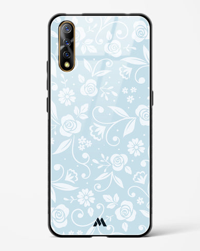 Floral Blue Zephyrs Glass Case Phone Cover (Vivo)
