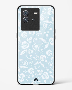 Floral Blue Zephyrs Glass Case Phone Cover-(Vivo)