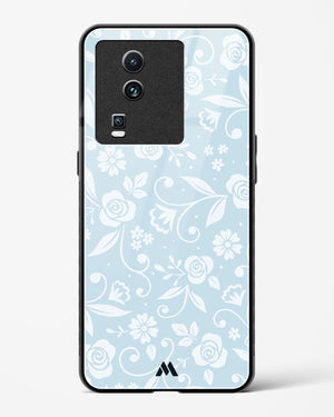 Floral Blue Zephyrs Glass Case Phone Cover (Vivo)