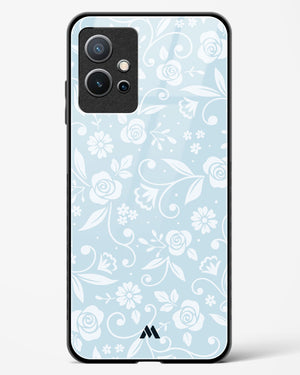 Floral Blue Zephyrs Glass Case Phone Cover-(Vivo)