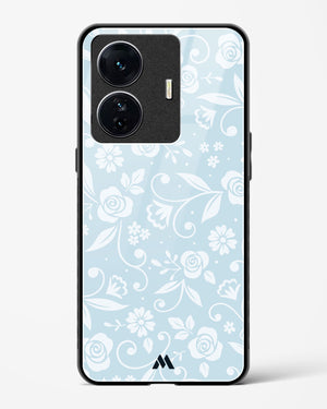 Floral Blue Zephyrs Glass Case Phone Cover (Vivo)