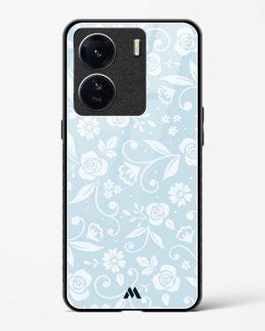 Floral Blue Zephyrs Glass Case Phone Cover-(Vivo)